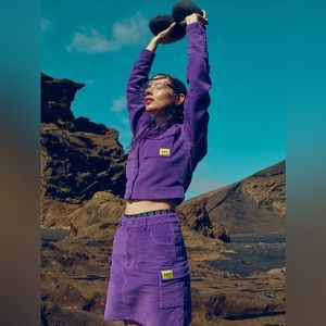 Lazy Oaf Y2K vibes Lab Cropped corduroy jacket